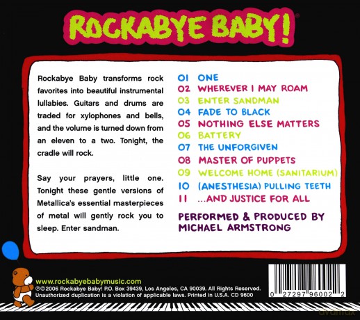 Rockabye Baby! Lullaby Renditions of Metallica [CD]