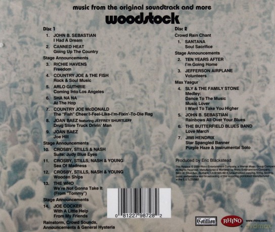 Woodstock vol.1 soundtrack [2CD]