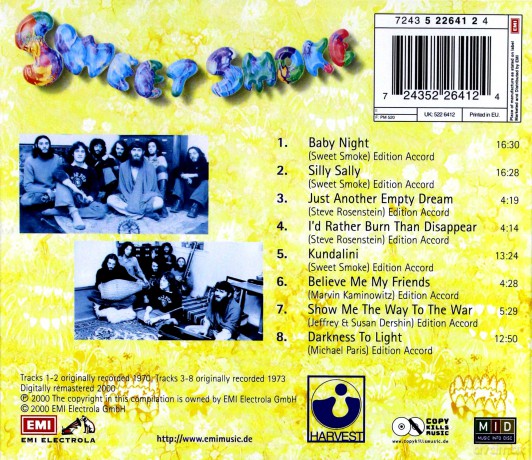 Sweet Smoke: Just a Poke/Darkness to Light [CD]