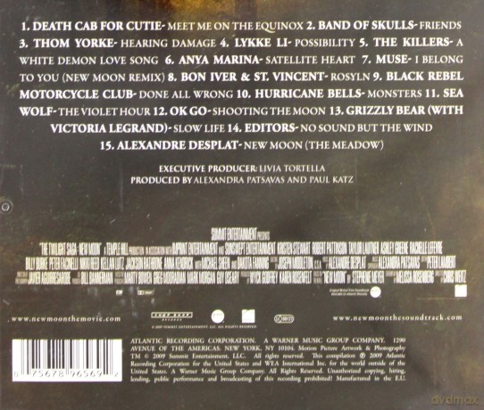 Twilight: New Moon soundtrack (Zmierzch 2: Księżyc w Nowiu) [CD]