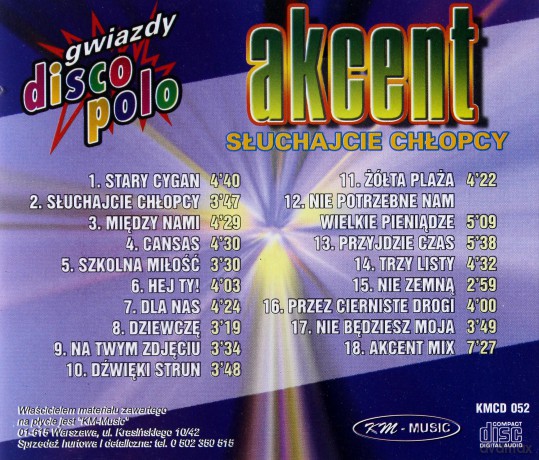 Akcent: Słuchajcie Chłopcy [CD]