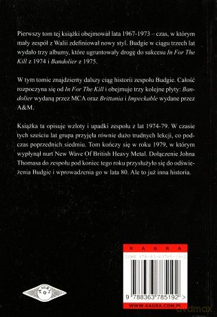 BUDGIE - Od In For The Kill! do Impeckable (1974-1979) - Chris Pike [KSIĄŻKA]