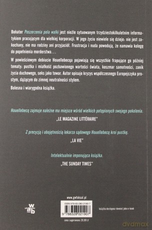 Poszerzenie pola walki - Michel Houellebecq [KSIĄŻKA]