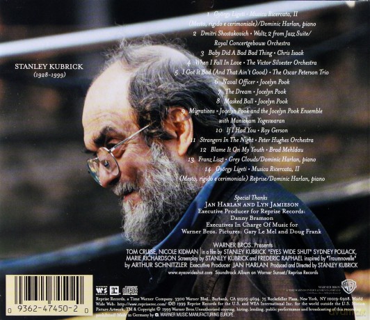 Eyes Wide Shut soundtrack (Oczy szeroko zamknięte) [CD]