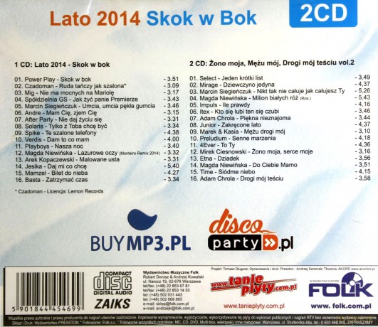 Disco Polo Hit Festival Kobylnica 2015 / Lato 2014 Skok w bok Pakiet [4CD]