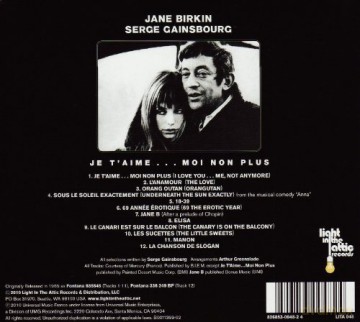 Jane Birkin & Serge Gainsbourg [CD]