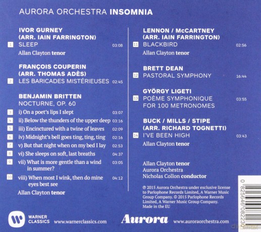 Aurora Orchestra: Insomnia [CD]