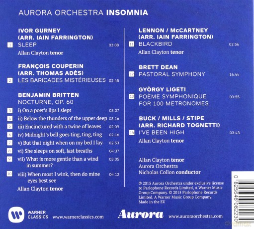 Aurora Orchestra: Insomnia [CD]