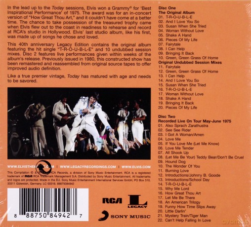 Elvis Presley: Today (Legacy Edition) [2CD]
