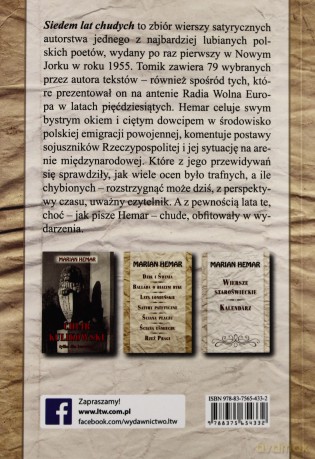 Siedem lat chudych - Hemar Marian [KSIĄŻKA]