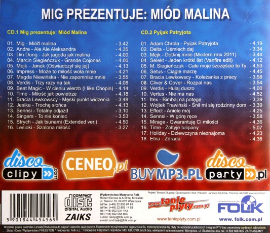 MIG: Wymarzona + MIG Prezentuje: Miód Malina Pakiet [3CD]