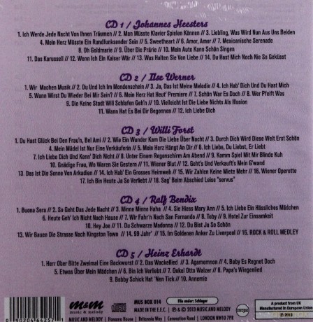 Deutsche Schlager - Legenden [BOX] [5CD]