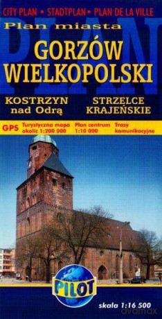 Gorzów Wielkopolski. Plan miasta w skali 1:16 500