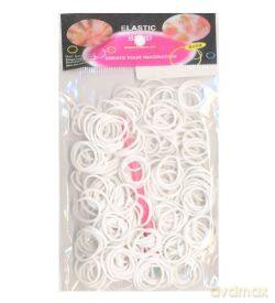 Gumki Loom Bands białe