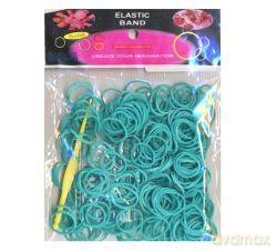 Gumki Loom Bands zielone morskie