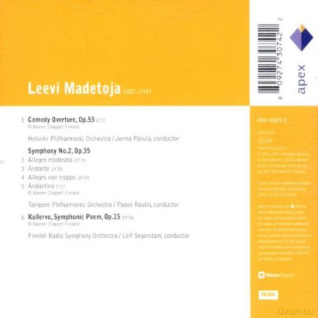Panula/Rautio/Segerstram: Made: Symphony No 2/Comedy Over [CD]