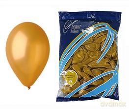 Balony 26 cm metaliczne złote