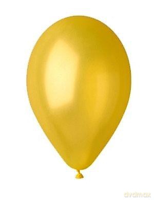 Balony 30 cm metaliczne żółte