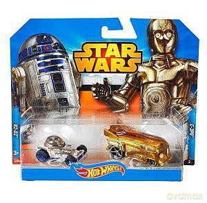 Hot Wheels Star Wars samochody R2-D2 i C-3PO