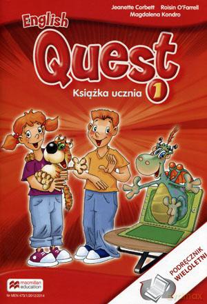 Język angielski English Quest 1 podręcznik szkoła podstawowa - Magdalena Kondro, Roisin O Farrell, Jeanette Corbett [KSIĄŻKA]