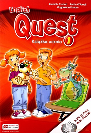 Język angielski English Quest 1 podręcznik szkoła podstawowa - Magdalena Kondro, Roisin O Farrell, Jeanette Corbett [KSIĄŻKA]