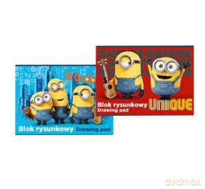 Blok rysunkowy A4 20 kartek Minionki