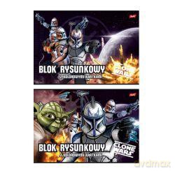 Blok rysunkowy A4 z kolorowymi kartkami Star Wars Clone Wars