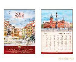 Kalendarz 2016 biurkowy B5 Warszawa w akwarelach [KALENDARZ]