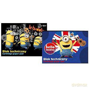 Blok techniczny A4 10 kartek Minionki