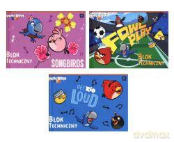 Blok techniczny A4 Angry Birds Rio