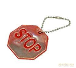 Brelok odblaskowy - Stop