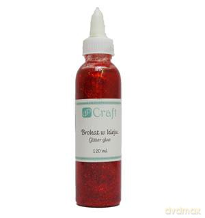 Brokat w kleju 120 ml czerwony
