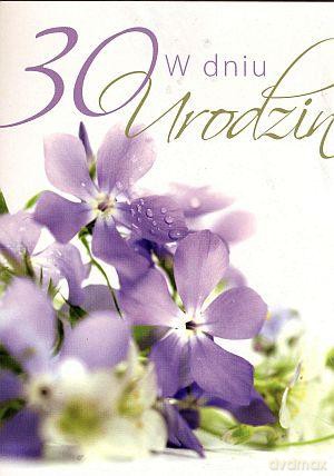 Karnet "W dniu 30 urodzin"