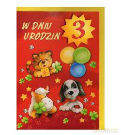 Karnet 3-cie urodziny