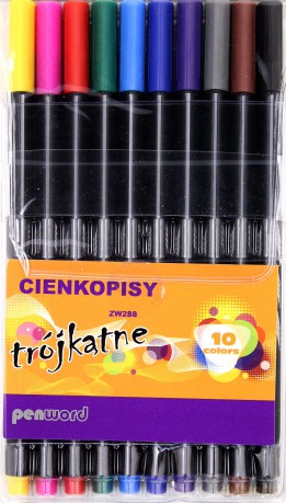 Cienkopisy 10 kolorów