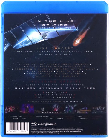 Dragonforce: In The Line Of Fire [Blu-Ray]