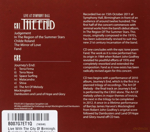 The Enid: Live With The Cbso [2CD]
