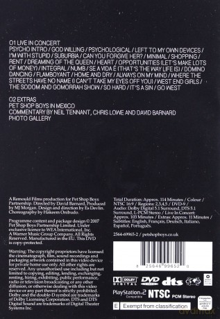 Pet Shop Boys: Cubism In Concert [DVD]
