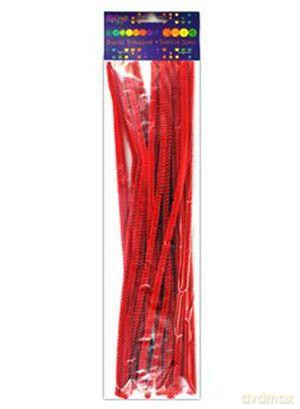 Druciki kreatywne 30 cm Czerwone