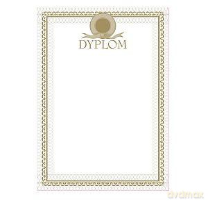 Dyplom A4 sportowy Złoty medal