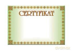 Dyplom Certyfikat C-1