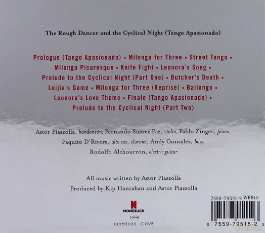 Astor Piazzolla: Rough Dancer, Cyclical Night [CD]
