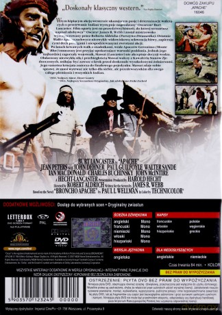 Ostatnia walka Apacza [DVD]