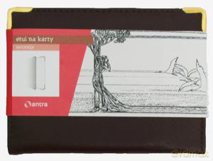 Etui na karty Secesja brązowe
