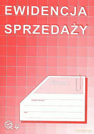 Ewidencja sprzedaży A5 (pionowa)