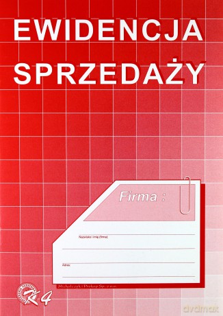 Ewidencja sprzedaży A5 (pionowa)