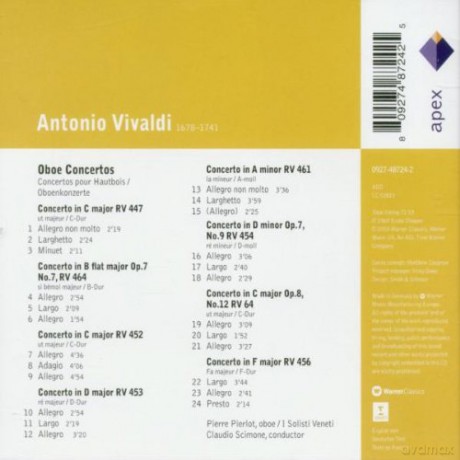 Pierlot/Isv/Scimone: Viva: Oboe Concertos [CD]