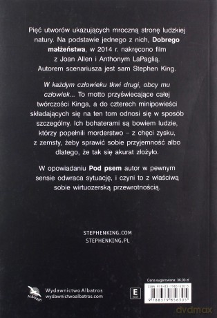 Czarna bezgwiezdna noc - Stephen King [KSIĄŻKA]
