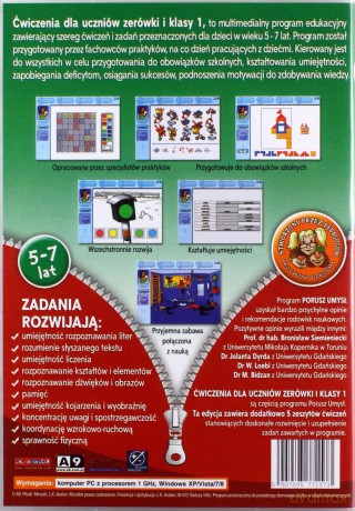 Ćwiczenia dla uczniów Zerówka, klasa 1 [PROGRAM PC]
