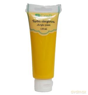 Farba akrylowa 120 ml żółta